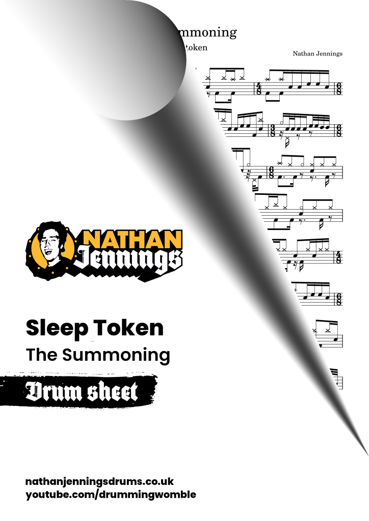 Sleep Token The Summoning Sheet Music Drums