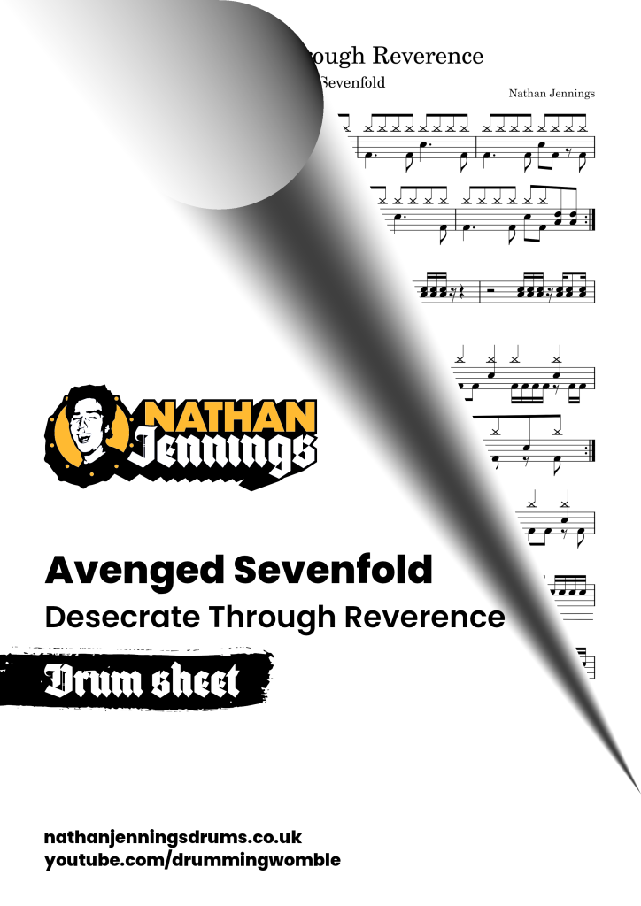 Avenged Sevenfold - Desecrate Through Reverence - Drum Sheet